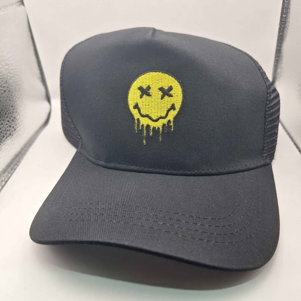 Weird Smile Hat Trucker Cap Black Adult Adjustable One Size